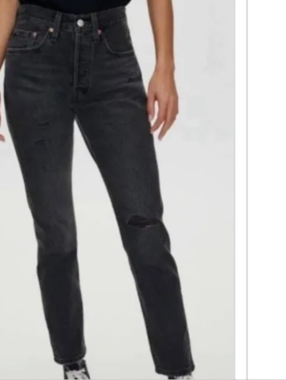 LEVIS 501 Skinny Distressed Filiform